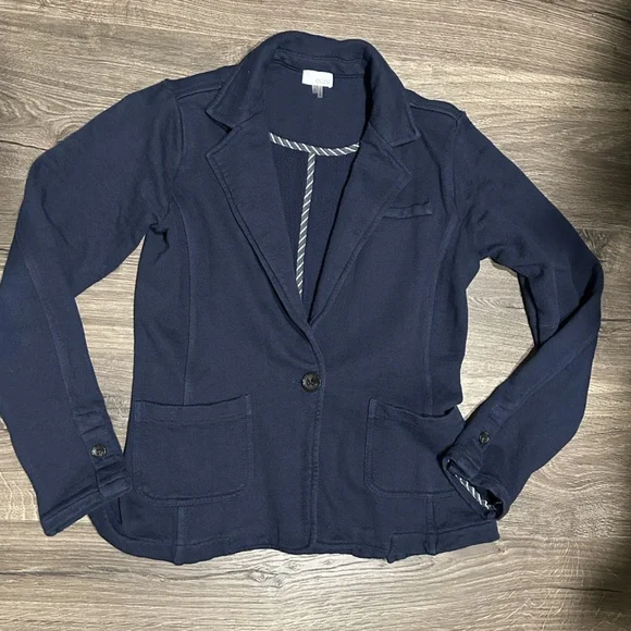 Ecru Style Women's Navy Blazer Jacket - Picture 2 of 7